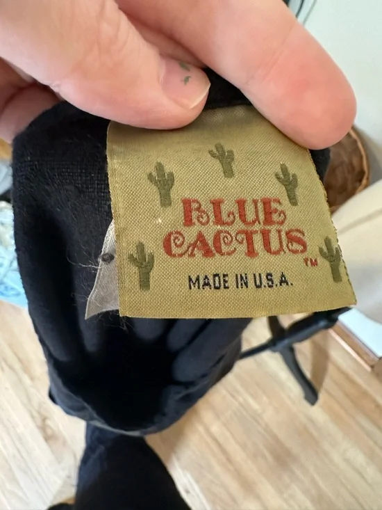 Amazing vintage linen dress with sun painted design - Picture 8 of 9